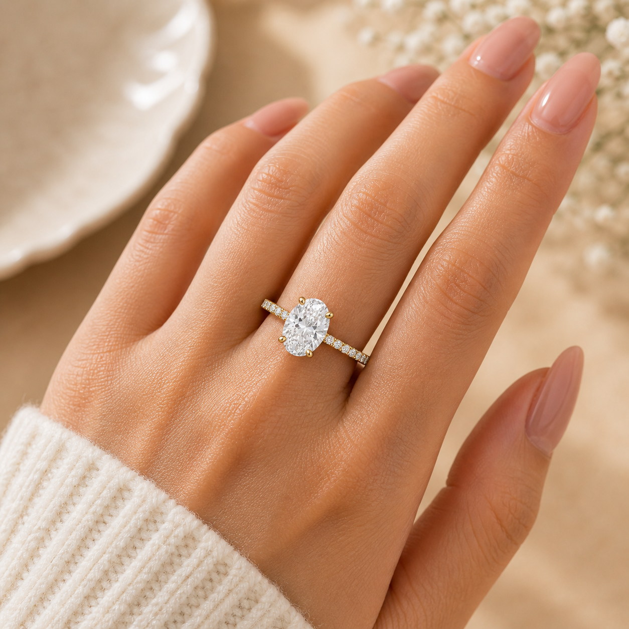 Serena 1 Carat Oval Ring