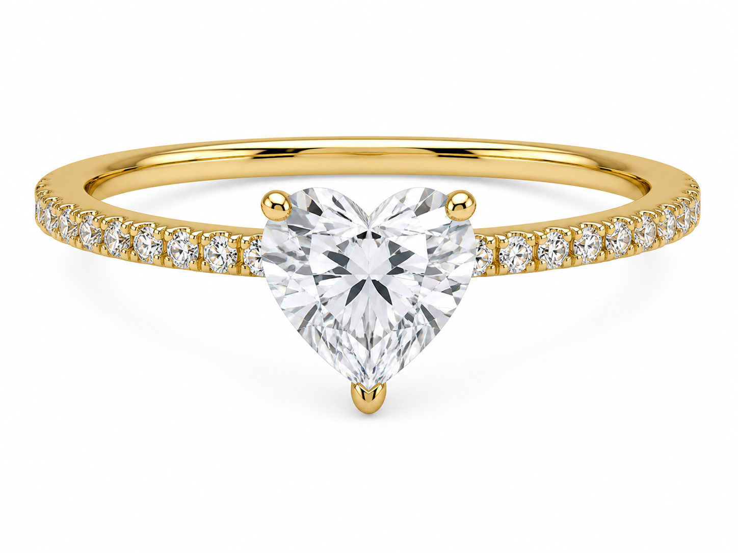 1 Carat Heart Cut Ring