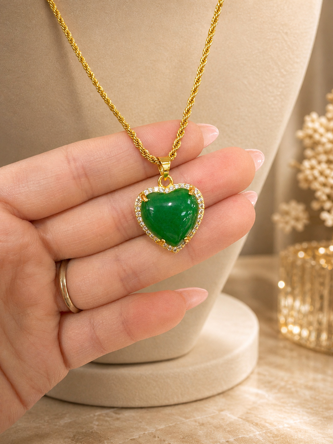 Jade Heart Pendant