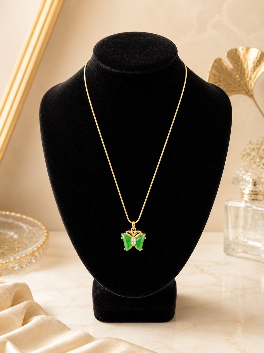 Jade Butterfly Necklace