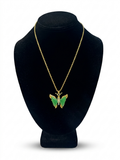 Emerald Butterfly Necklace